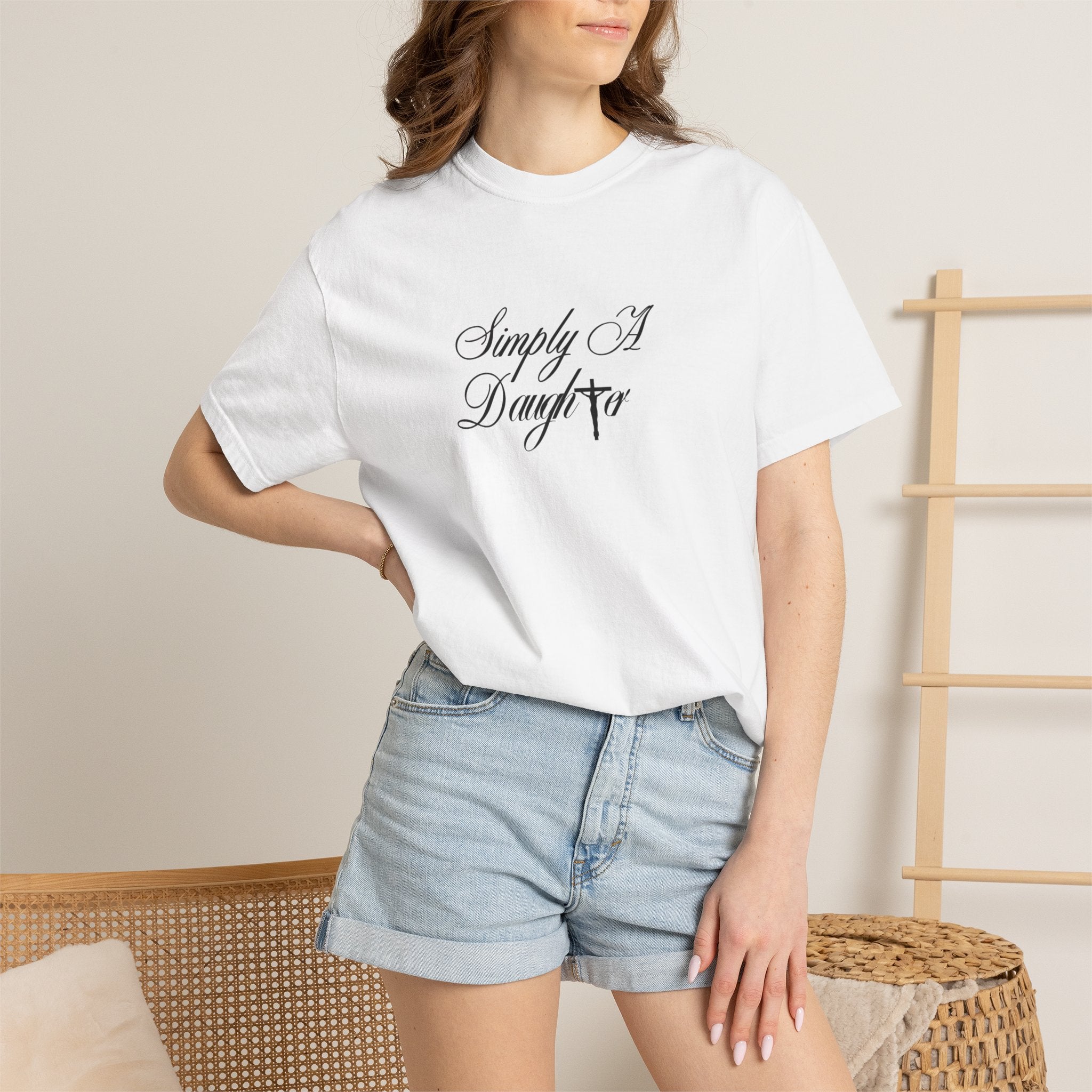 Simply A Daughter Script T-Shirt