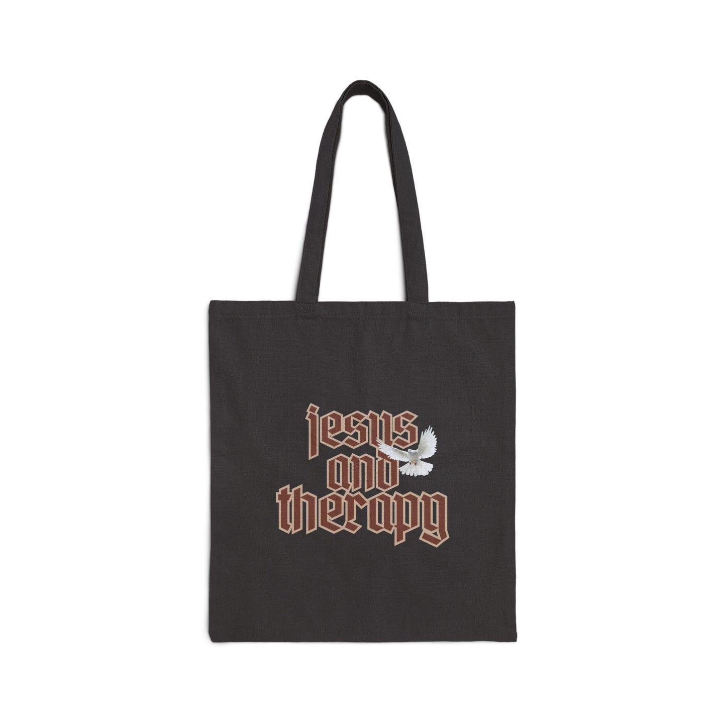 Jesus and Therapy Cotton Canvas Tote Bag